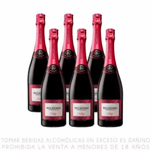 Sixpack Espumante Ruby Riccadonna Semi Dulce Botella 750ml