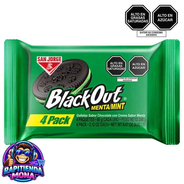 Pack x4 Blackout Menta 240g