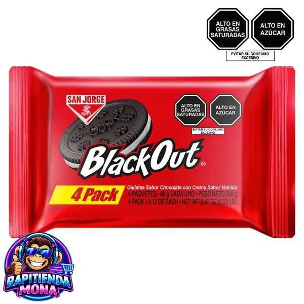 Pack x4 Blackout Roja 240g