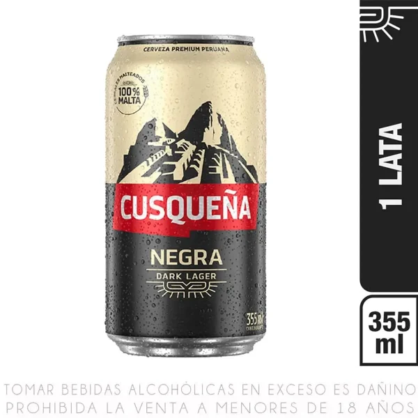 Cerveza Cusqueña Negra Lata 355mL