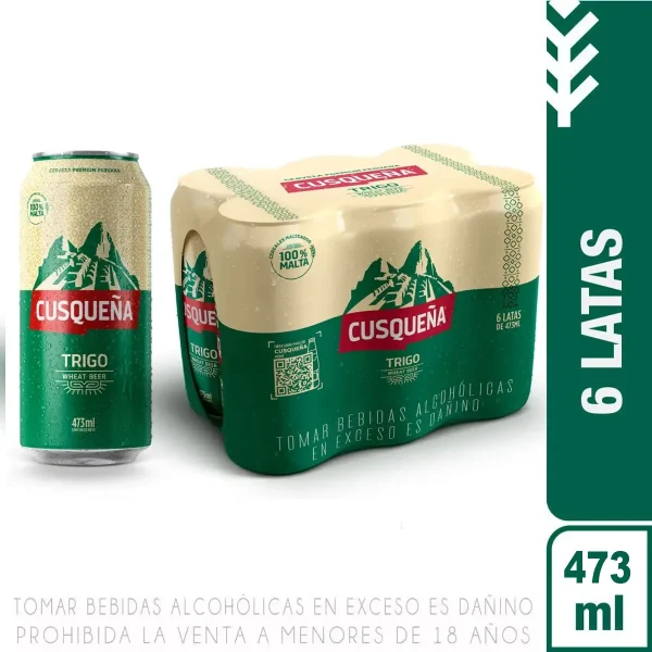 SixPack Cusqueña Trigo Lata 473ml
