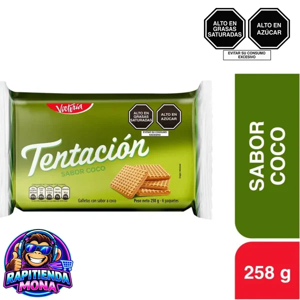 Pack x6 Tentación Coco 258g