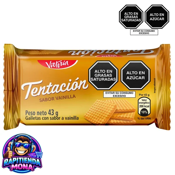 Galleta Tentación Vainilla 43g
